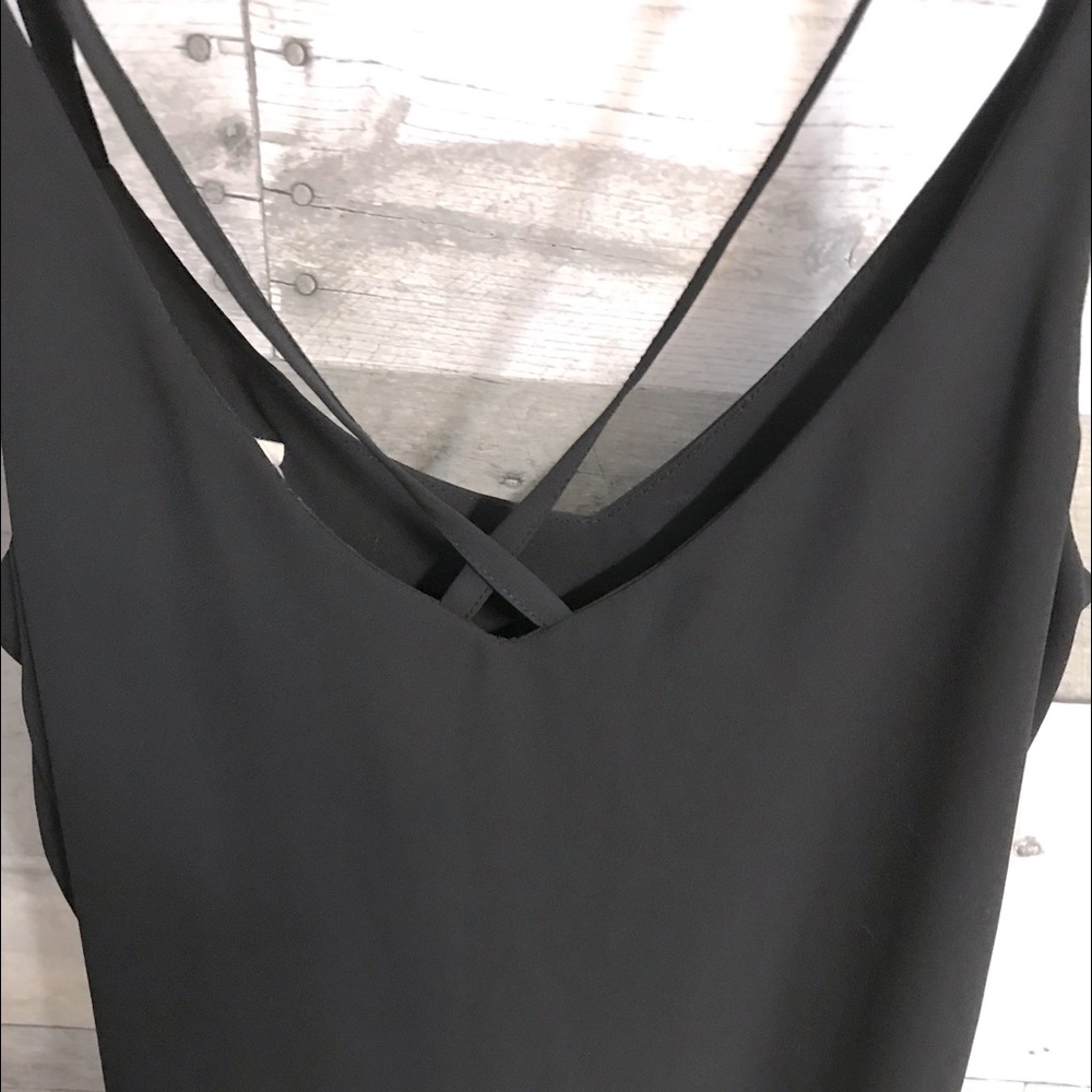 Black midi dress